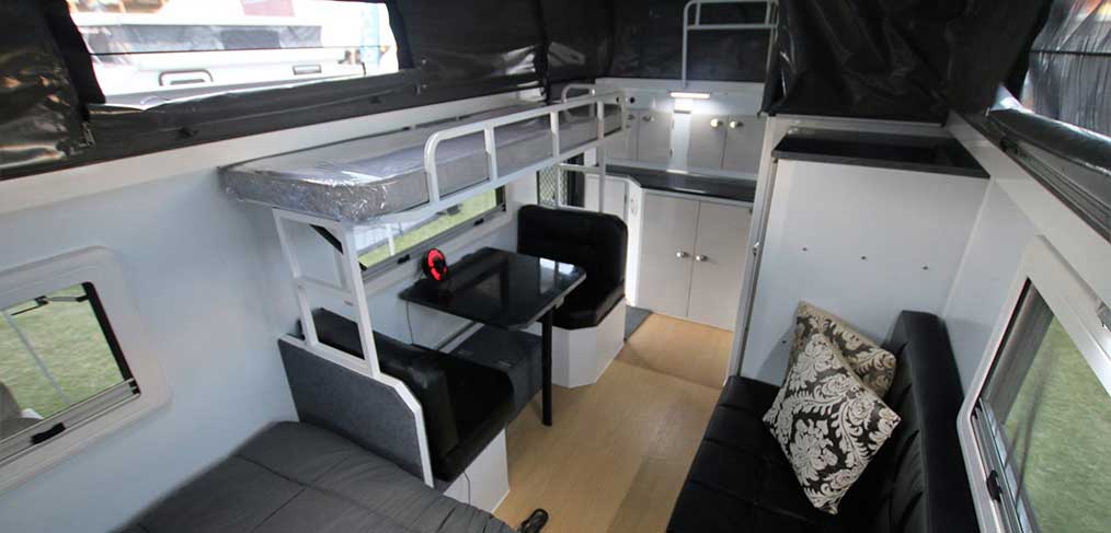hybrid travel trailer bunk mattress