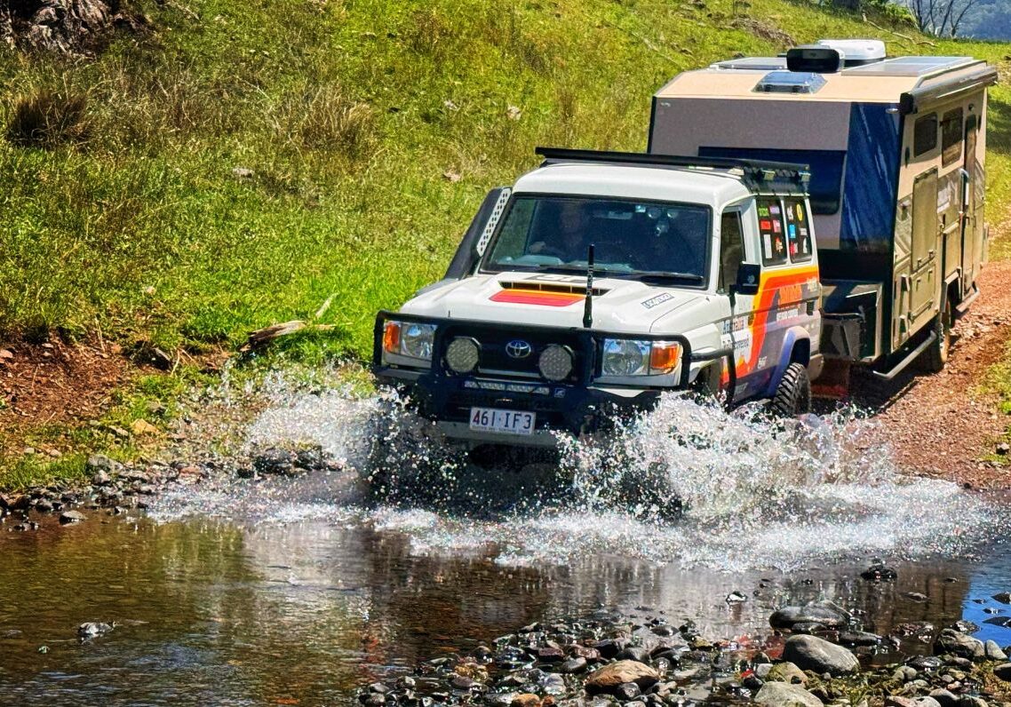 Water crossing by off road caravan - does the warranty cover your off road adventures